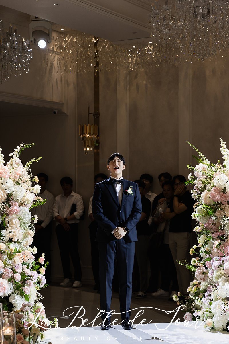 라벨드쥬 상암 월드컵컨벤션 임페리얼볼룸 본식스냅 — 예식 장면